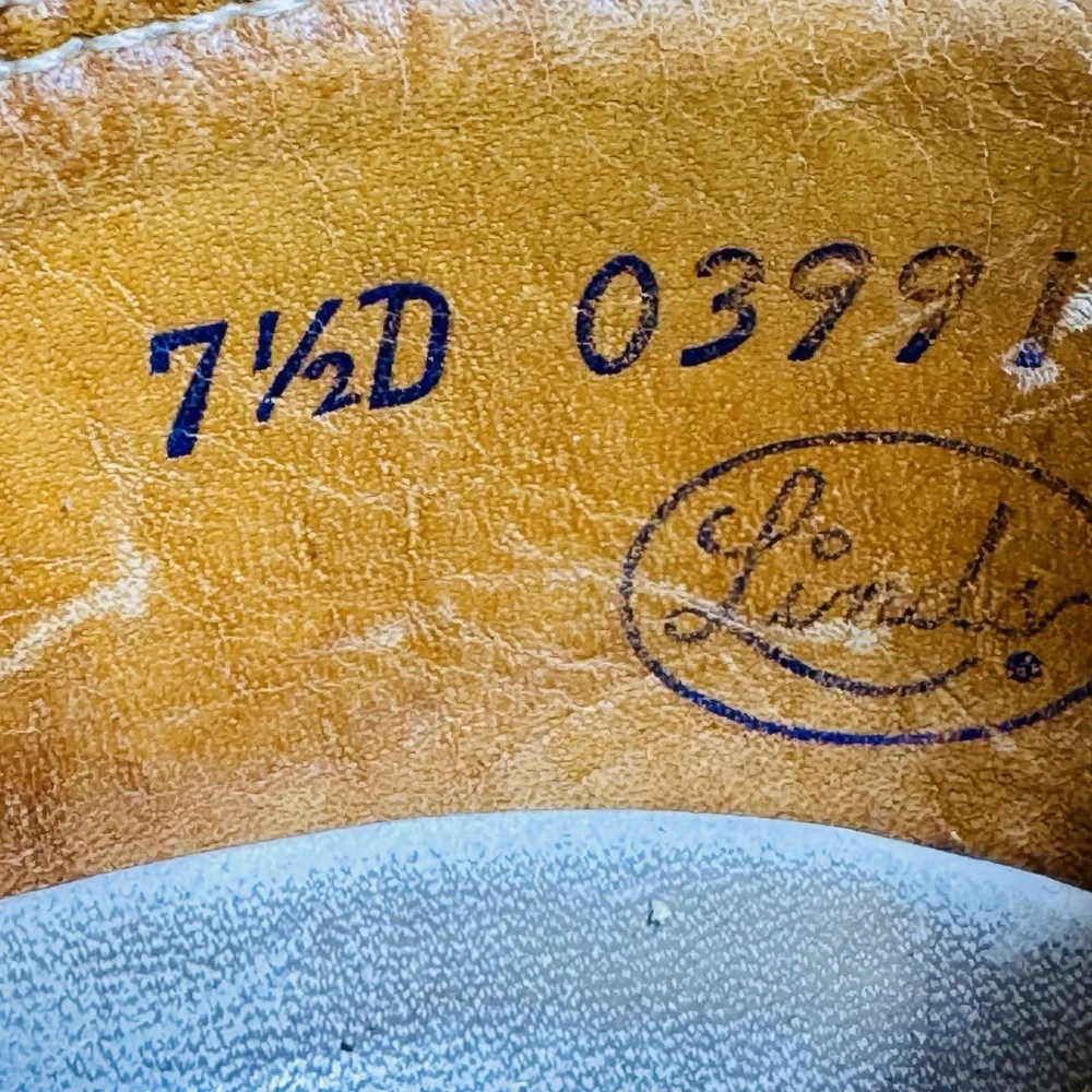 Vintage Linds Bowling Shoes Mens 7.5 D Maroon Retro‎ Leather